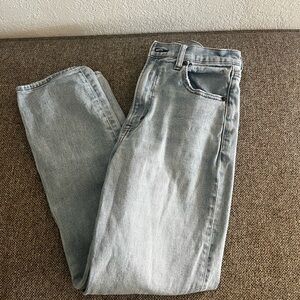 Abercrombie Ankle Straight Ultra High Rise Curve Love